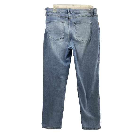 Sincerely Jules Jeans Womens Size 30 Button Fly Light Wash Denim Straight - Picture 2 of 11